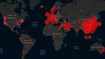 Coronavirus: mapa de casos y muertos por Covid19 hoy, en directo