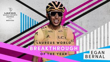 Egan Bernal gana el Laureus al deportista revelaci&oacute;n de 2019