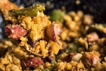 Las migas, un plato típico de la gastronomía extremeña y manchega. 