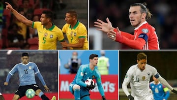 Casemiro, Bale, Valverde, Courtois y Varane