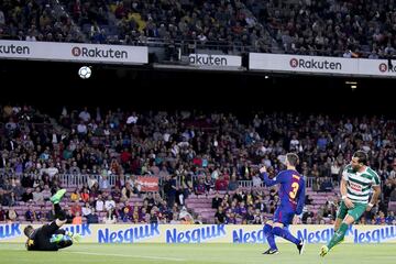 Sergi Enrich, Ter stegen y Piqué.