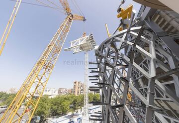 Siguen las obras de reforma del Santiago Bernabéu