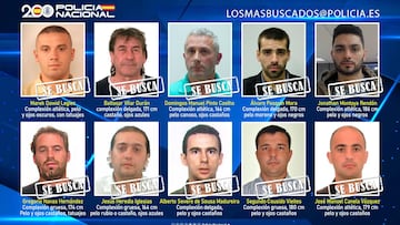¿Te suenan? Estos son los 10 fugitivos más buscados en España