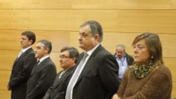 Eufemiano Fuentes, Ignacio Labarta, Vicente Belda, Manolo Saiz y Yolanda Fuentes.