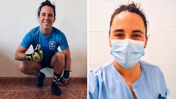 Oihana Aldai, de parar balones a intentar frenar al coronavirus