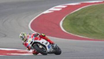 Andrea Iannone en Austin.