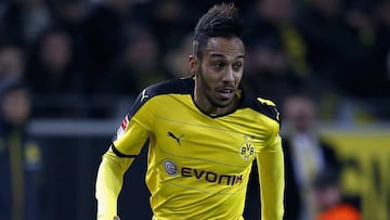 Aubameyang, durante un partido.