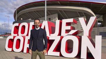 Juanfran, en el Metropolitano.