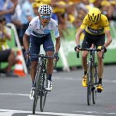 Urán llega tercero a Pra Loup, Nairo espera más Alpes