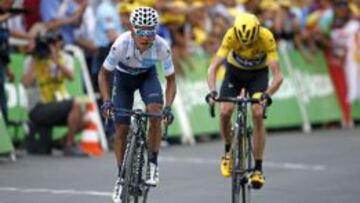 Nairo Quintana y Christopher Froome.