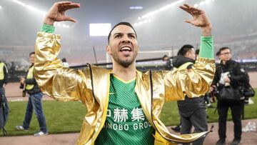 Jonathan Viera durante su etapa en el Beijing Guoan.