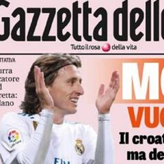 'La Gazzetta': Modric se plantea dejar el Madrid por el Inter