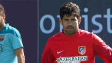 Diego Costa será titular y Neymar, Alba y Piqué, altas