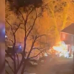 Video of the house explosion in Arlington, Virginia