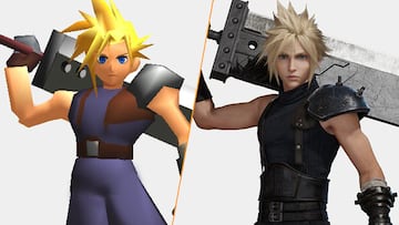 De 1997 a 2024: así ha evolucionado Cloud entre Final Fantasy VII de PSX y sus remakes en PS4 y PS5