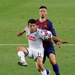 Hirving Lozano; de menos a más con Genaro Gattuso