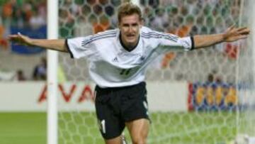 Klose celebra su gol contra Ghana.