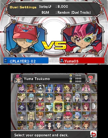 Captura de pantalla - Yu-Gi-Oh! Zexal: Duel Carnival (3DS)