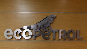 FILE PHOTO: The logo of Ecopetrol is pictured at its headquarters in Bogota, Colombia August 11, 2017. Picture taken August 11, 2017. REUTERS/Jaime Saldarriaga/File Photo