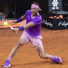 Nadal pasa con nota su exigente examen ante Sinner en Roma