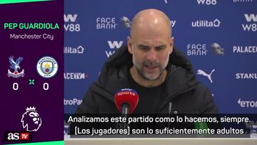 Guardiola: "Mis jugadores son lo suficientemente adultos como para saber por qué no ganamos"