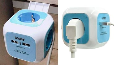 Así es la regleta de cubo con carga USB y cable de 1,5m que triunfa en Amazon