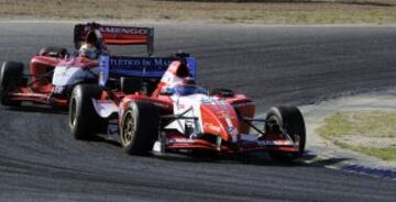 Monoplaza del Atlético de Madrid con María de Villota al volante en la Superleague Fórmula en el Jarama. (2009)