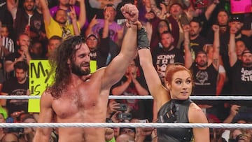 Seth Rollins y Becky Lynch en Stomping Grounds.