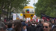 Vista general de una manifestaci&oacute;n celebrada en Par&iacute;s, Francia el 26 de mayo de 2016.