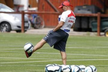 El segundo día de trabajo de la Roja en Juan Pinto Durán. 