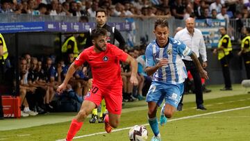 Fran Villalba fue uno de los muchos jugadores del Málaga que salieron señalados ante el Andorra.