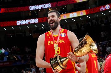 Marc Gasol, con la Copa del Mundo 2019.