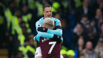 Javier Hernández celebra en redes sociales su gol al Chelsea