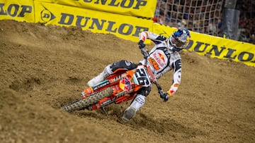 Jorge Prado, con la KTM en el Supercross de San Diego.