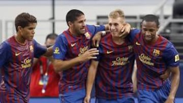 <b>ESTRELLA. </b>Deulofeu demostró su clase con quince minutos espectaculares y dio el segundo gol a Keita.