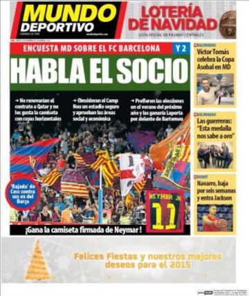 Portadas de la prensa deportiva