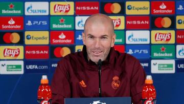 Zidane: "Sólo pienso el partido, luego el club hará lo que tenga que hacer"