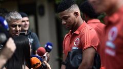 Frank Fabra se pierde el Mundial por una lesi&oacute;n de ligamento cruzado.