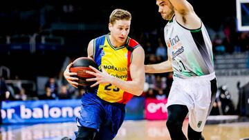 David Walker, alero del MoraBanc Andorra, durante un partido contra el Divina Joventut.