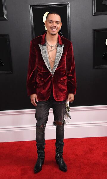 Evan Ross attends en el Staples Center de Los Ángeles, California