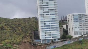 El impactante socavón que apareció en Concón y mantiene a todos en alerta: evacuan edificio en Viña del Mar