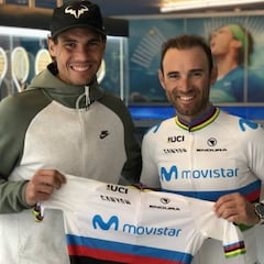 Valverde y Nadal, juntos antes de la Challenge de Mallorca