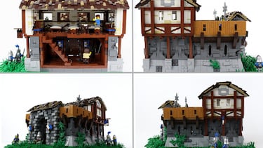 Edificios de Age of Empires II recreados en LEGO