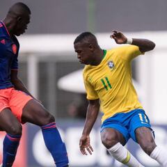 Un gris Vinicius no pudo pasar del empate contra Colombia