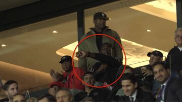 La reacción de Michael Jordan al gol de globito de Cavani