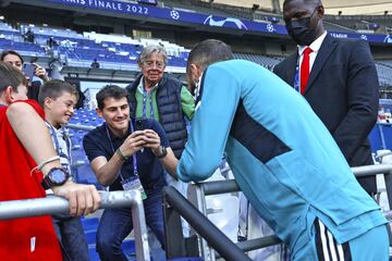 Entrenamiento del Real Madrid en el Stade de France. En la imagen, Iker Casillas.