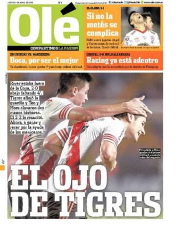 Portadas de la prensa deportiva