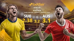 Suecia vs. Austria: horario, TV, estadísticas, clasificación y pronósticos