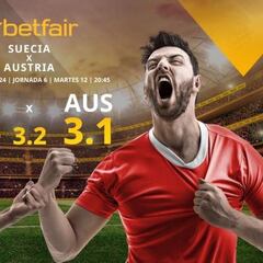 Suecia vs. Austria: horario, TV, estadísticas, clasificación y pronósticos