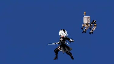 Así luce Nier: Automata en formato retro